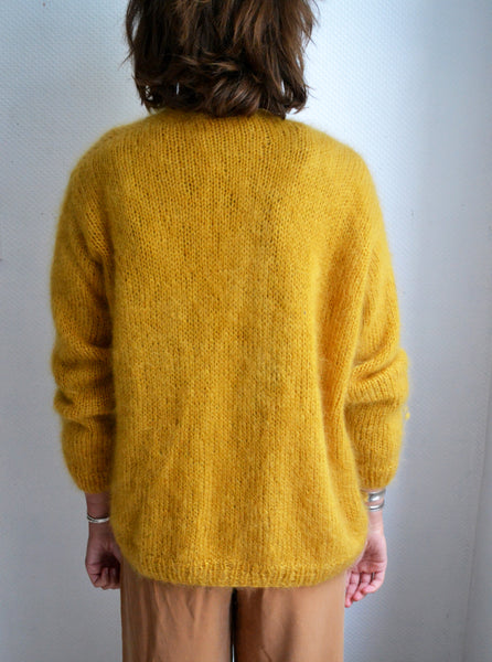 Gilet Mohair Moutarde