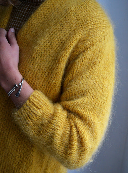 Gilet Mohair Moutarde