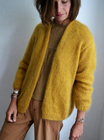 Gilet Mohair Moutarde