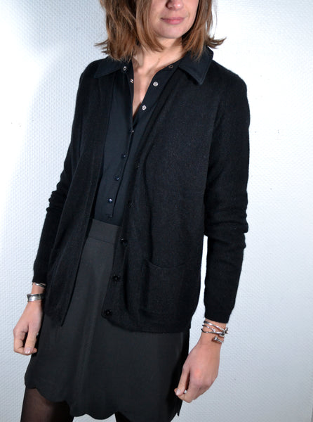 Gilet Noir Cachemire