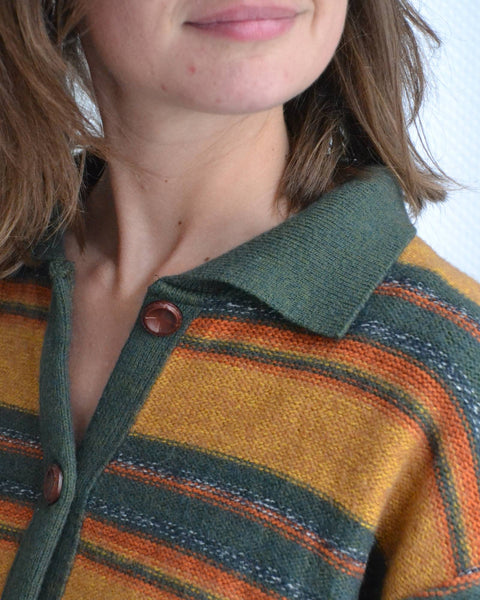 Gilet Rayé Vintage