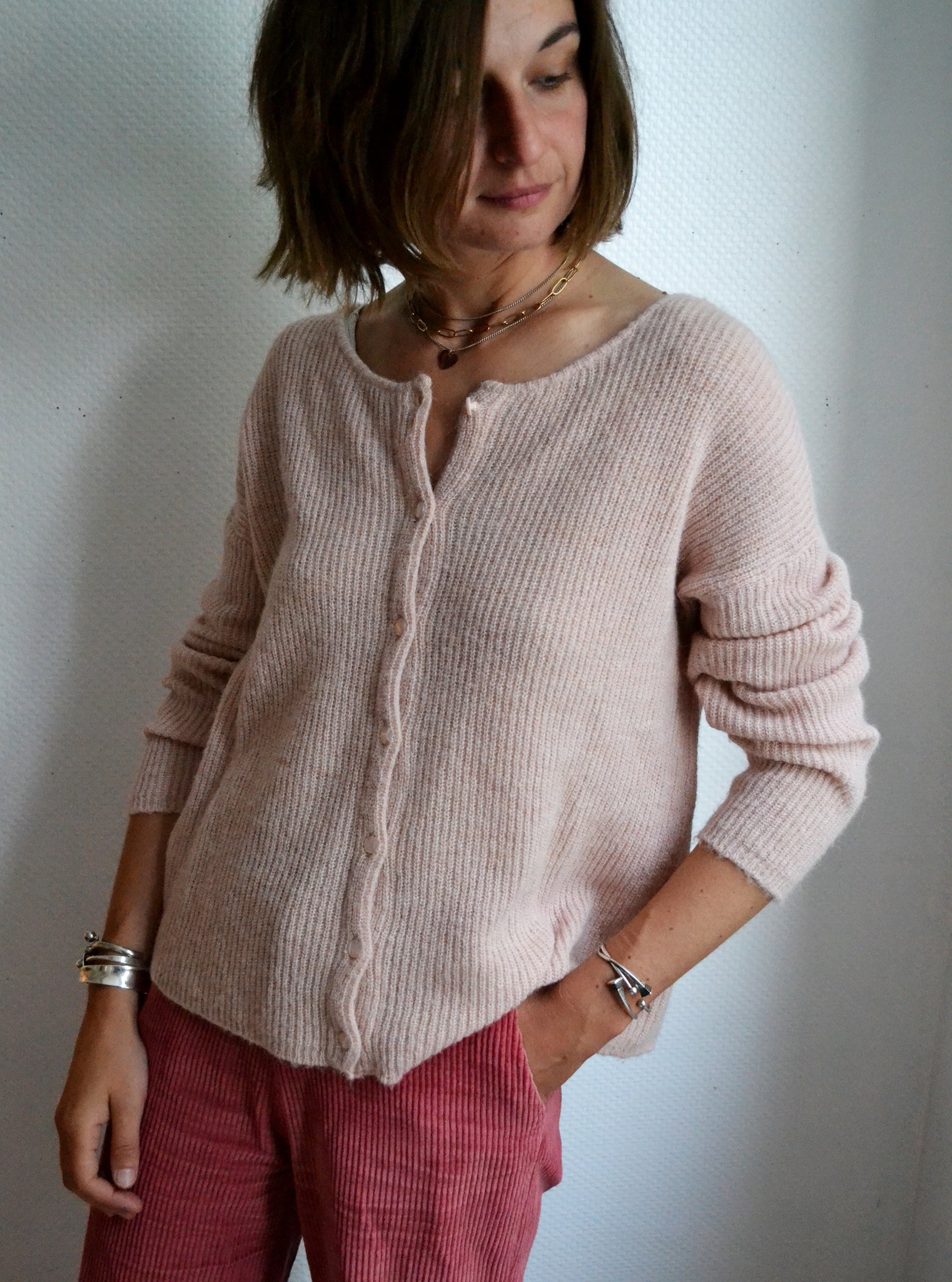 Gilet Alpaga Rosa