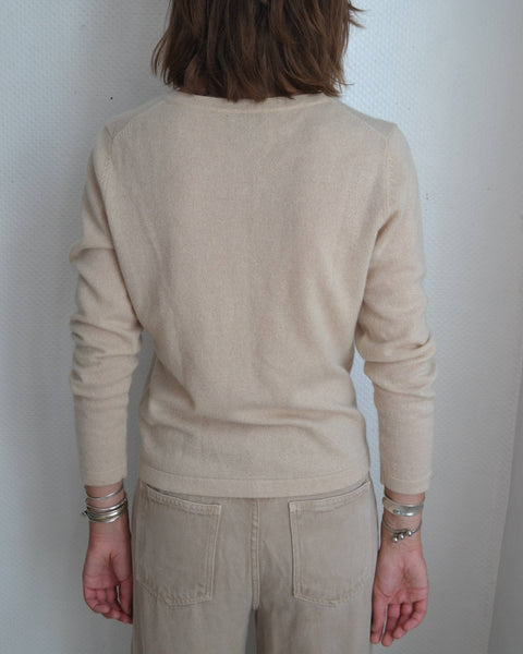 Gilet Sable Cachemire