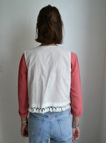 Gilet Sans Manche à broderies