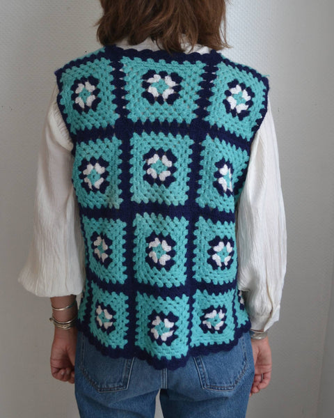 Gilet sans manche crochet Fait Main