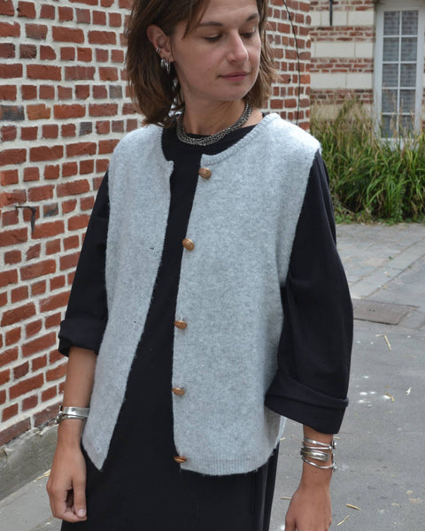 Gilet sans manche Gris