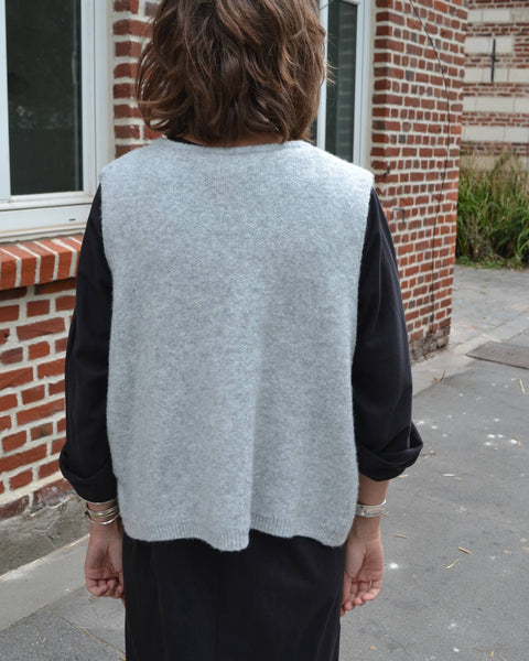 Gilet sans manche Gris