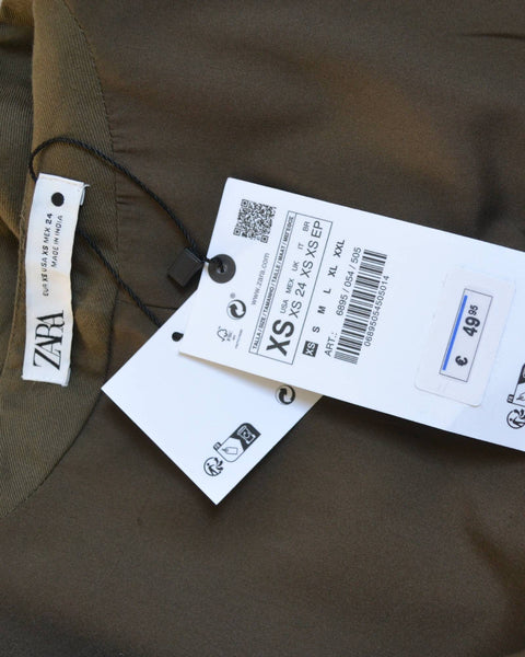 Gilet sans manche brodé Kaki Neuf