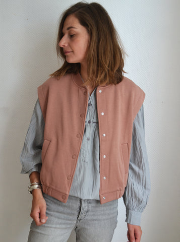 Gilet sans manche Neuf Rose