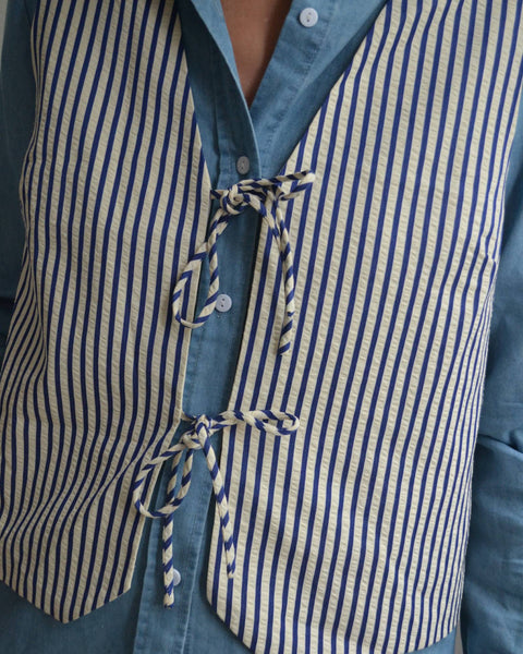 Gilet sans manche Rayé Nouettes