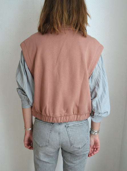 Gilet sans manche Neuf Rose