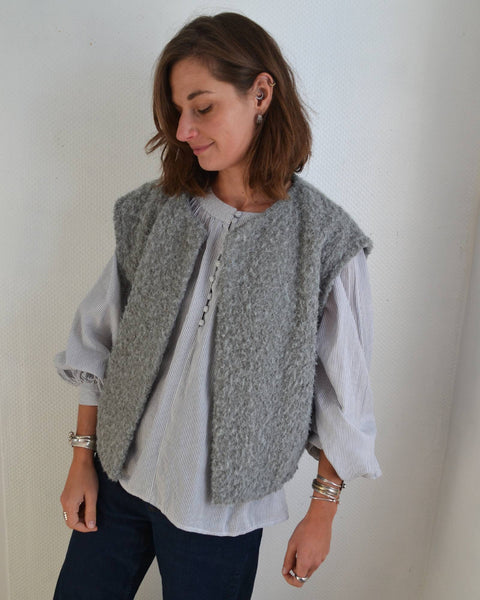Gilet sans manche Gris Senes