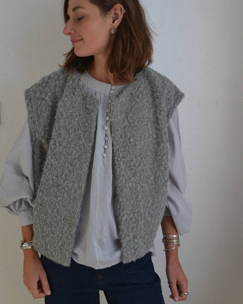 Gilet sans manche Gris Senes