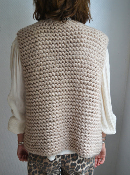 Gilet sans manche Tricot Main