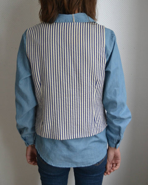 Gilet sans manche Rayé Nouettes