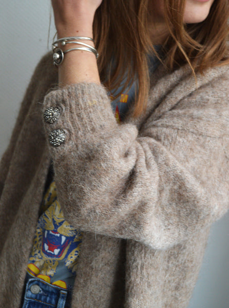 Gilet Taupe Alpaga