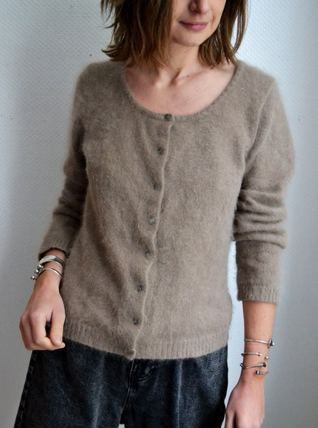 Gilet Taupe Angora