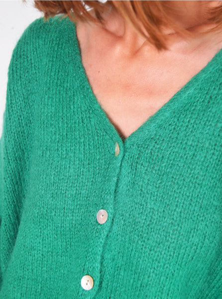 Gilet Vert Mohair