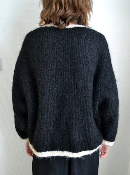 Gilet Black & Withe Vintage