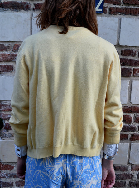 Gilet Vintage jaune tendre