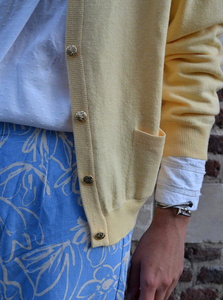 Gilet Vintage jaune tendre