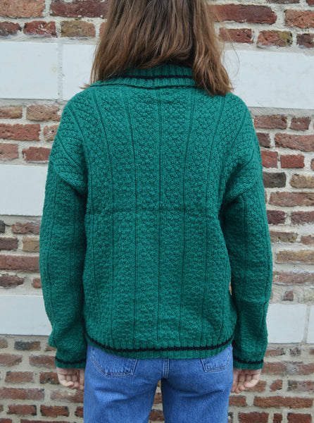 Gilet vintage vert