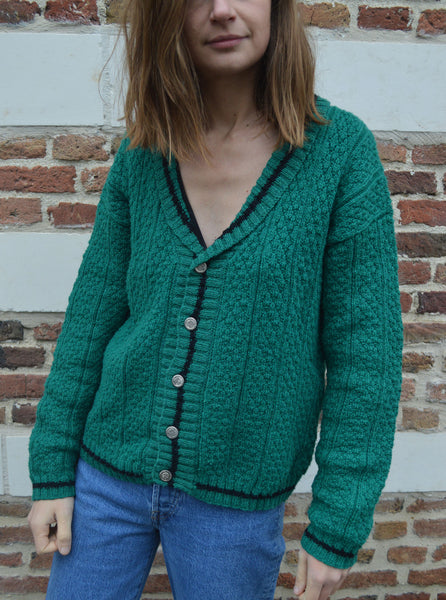 Gilet vintage vert