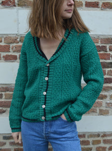 Gilet vintage vert