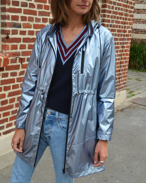 Imperméable Bleu Métallique Selexion