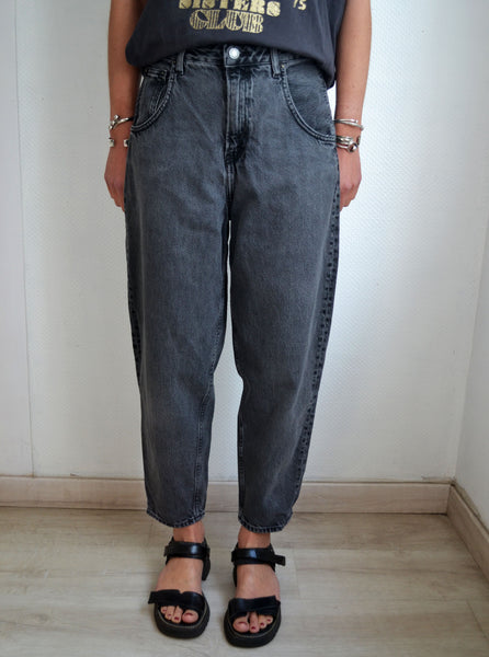 Jean Big Carrot American Vintage Gris