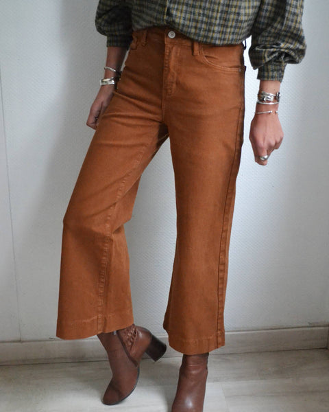 Jean Marron Flare Oraije