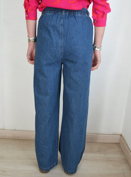 Jean Larges Jambes White Icy