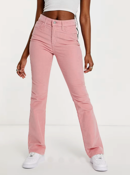 Pantalon rose velours Levis High Rise Bootcut