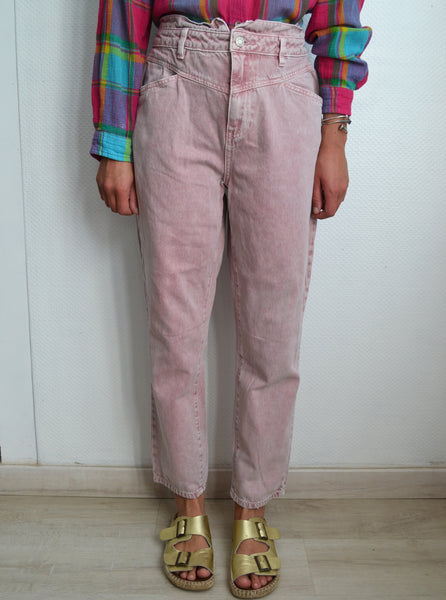 Jean Mom Rose/Lilas