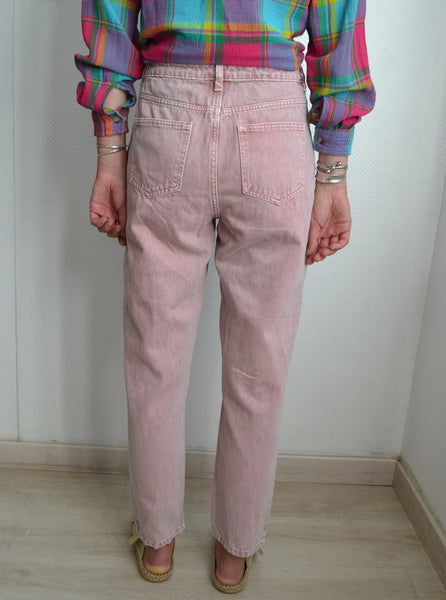 Jean Mom Rose/Lilas