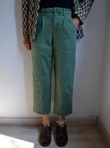 Jean Mom Green