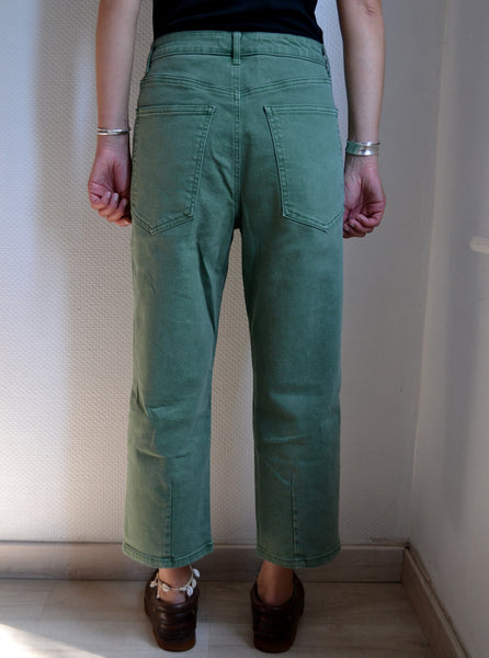 Jean Mom Green