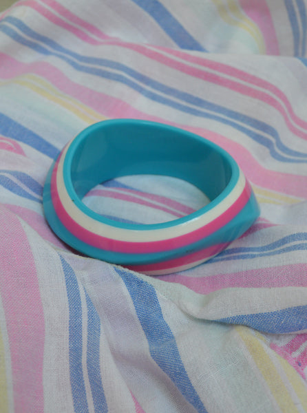 Jonc vintage bleu