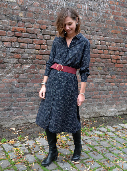 Robe Longue à Pois Uniqlo