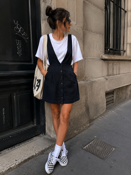 Jupe Bretelle Marine Des Petits Hauts