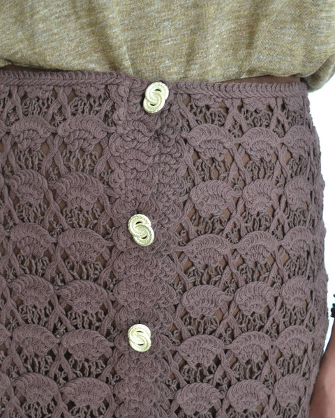 Jupe crochet Chocolat