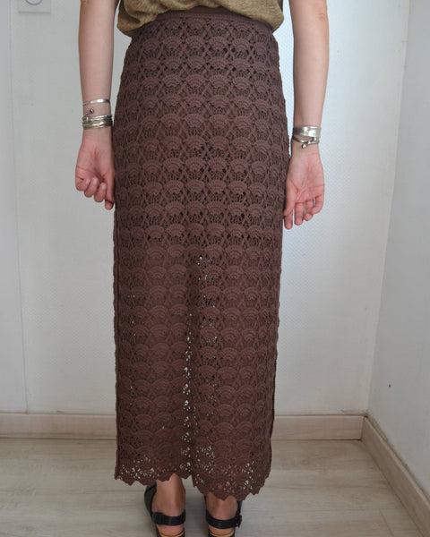 Jupe crochet Chocolat