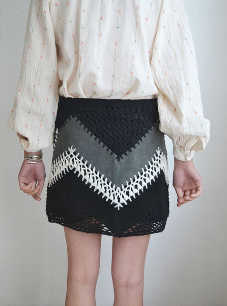 Jupe Cuir & Crochet
