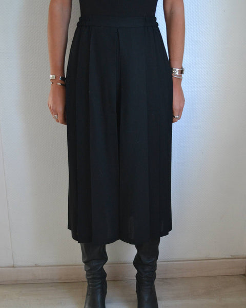 Pantalon Culotte Vintage Noir