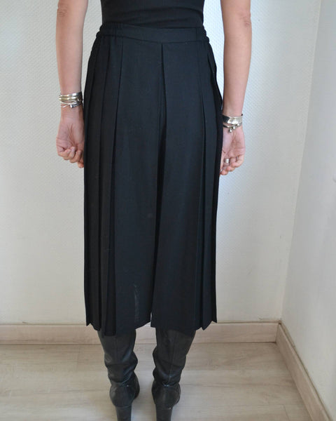 Pantalon Culotte Vintage Noir