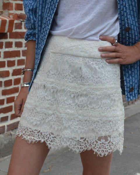 Jupe dentelle The Kooples