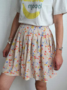 Jupe en Soie Fleurie Des Petits Hauts