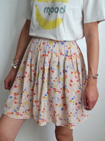 Jupe en Soie Fleurie Des Petits Hauts