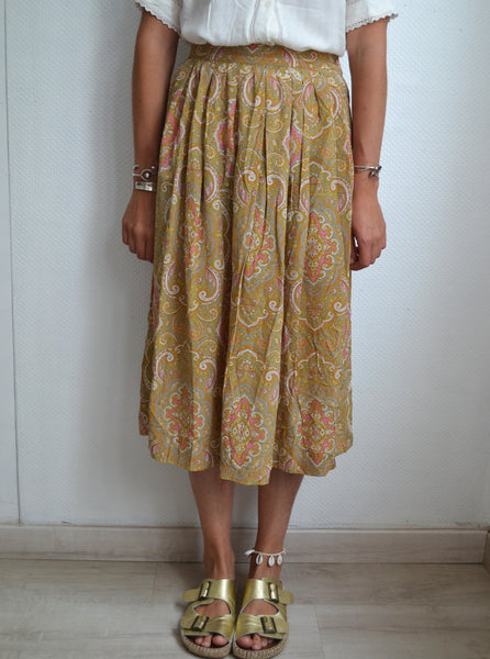 Jupe en soie Vintage