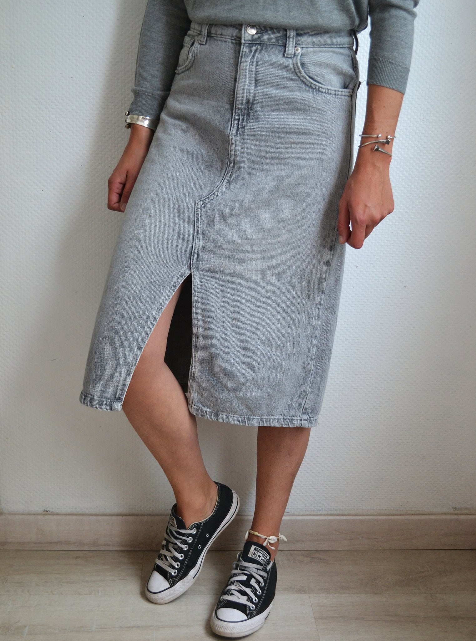 Jupe Gris Denim